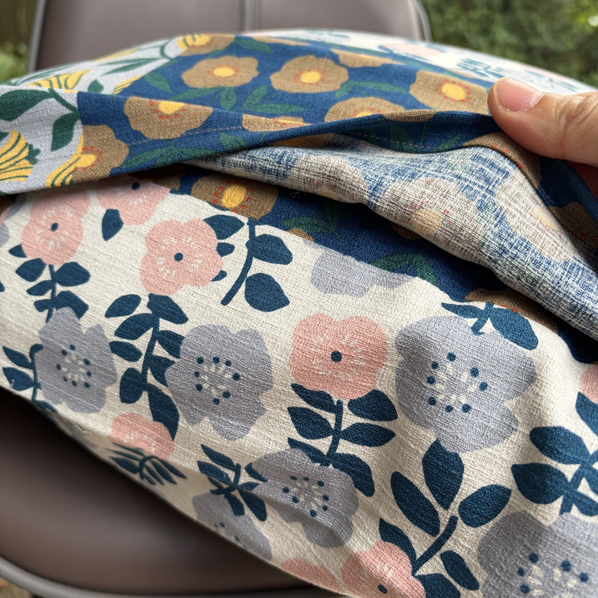 Handmade Kyoto Cotton Throw Pillow Cover : Spring Blossom_Envelope_50x50cm / 20"