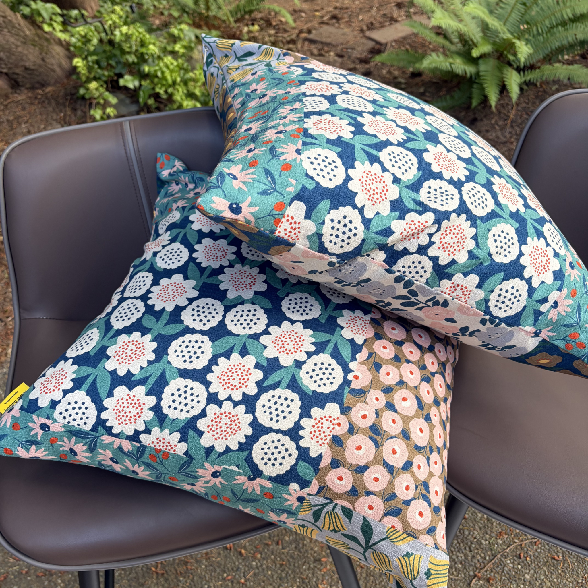 Handmade Kyoto Cotton Throw Pillow Cover : Spring Blossom_Zipper_50x50cm / 20"