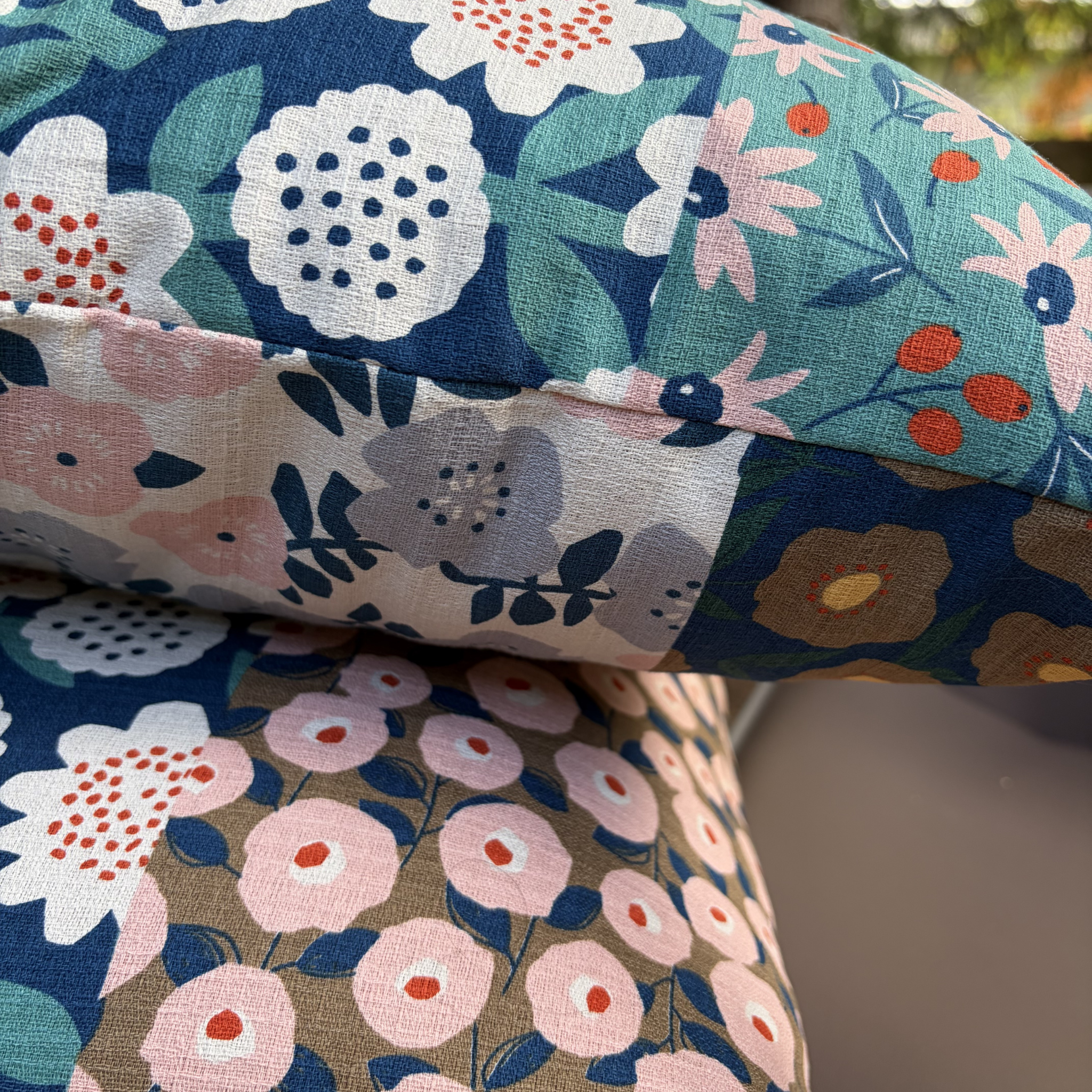Handmade Kyoto Cotton Throw Pillow Cover : Spring Blossom_Zipper_50x50cm / 20"