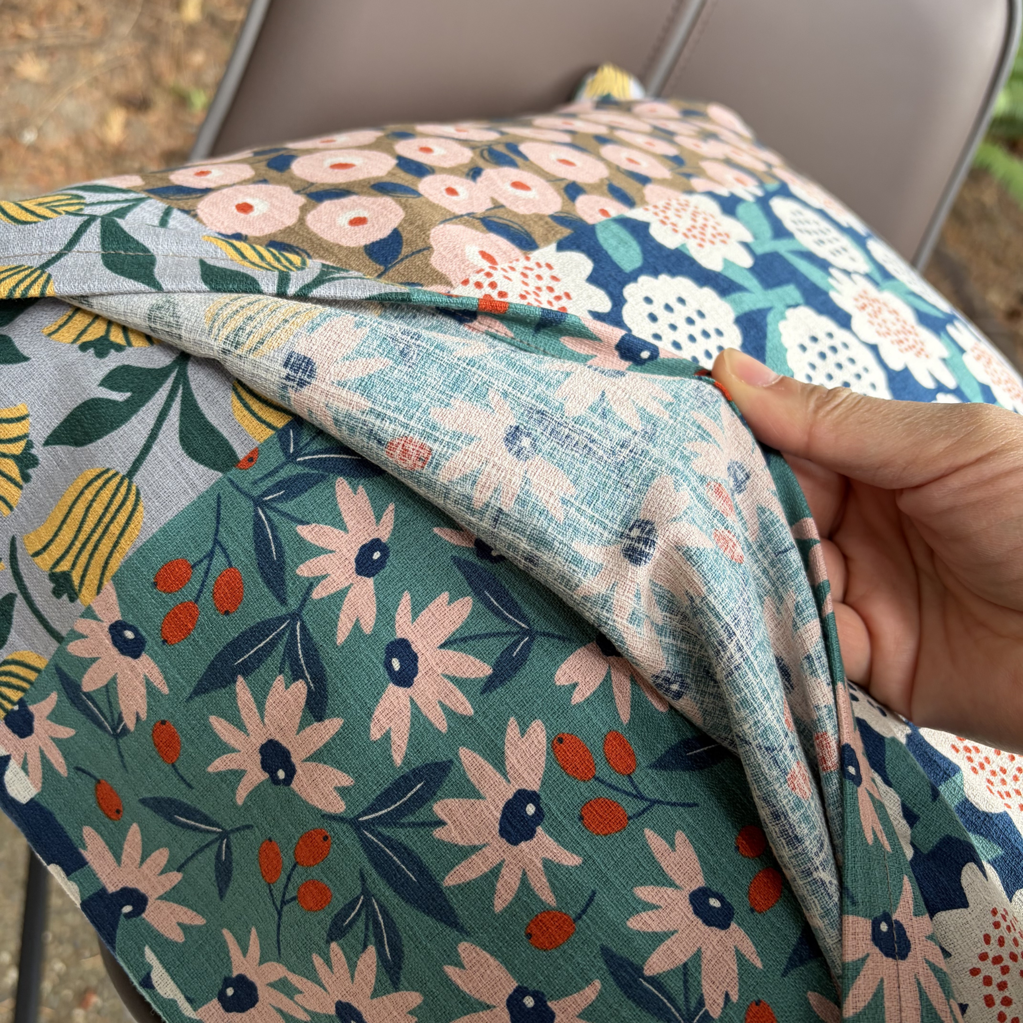 Handmade Kyoto Cotton Throw Pillow Cover : Spring Blossom_Envelope_50x50cm / 20"