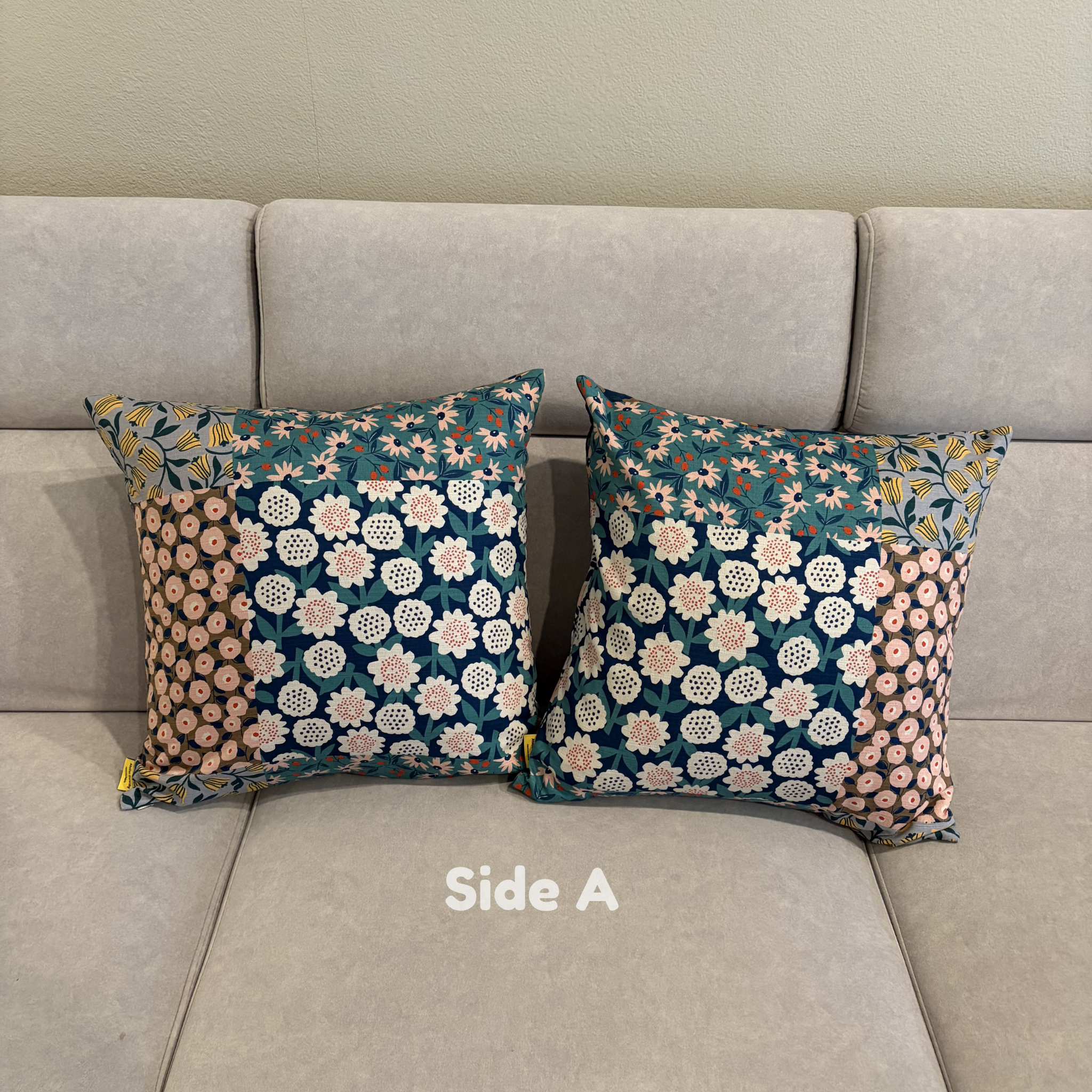 Handmade Kyoto Cotton Throw Pillow Cover : Spring Blossom_Zipper_50x50cm / 20"
