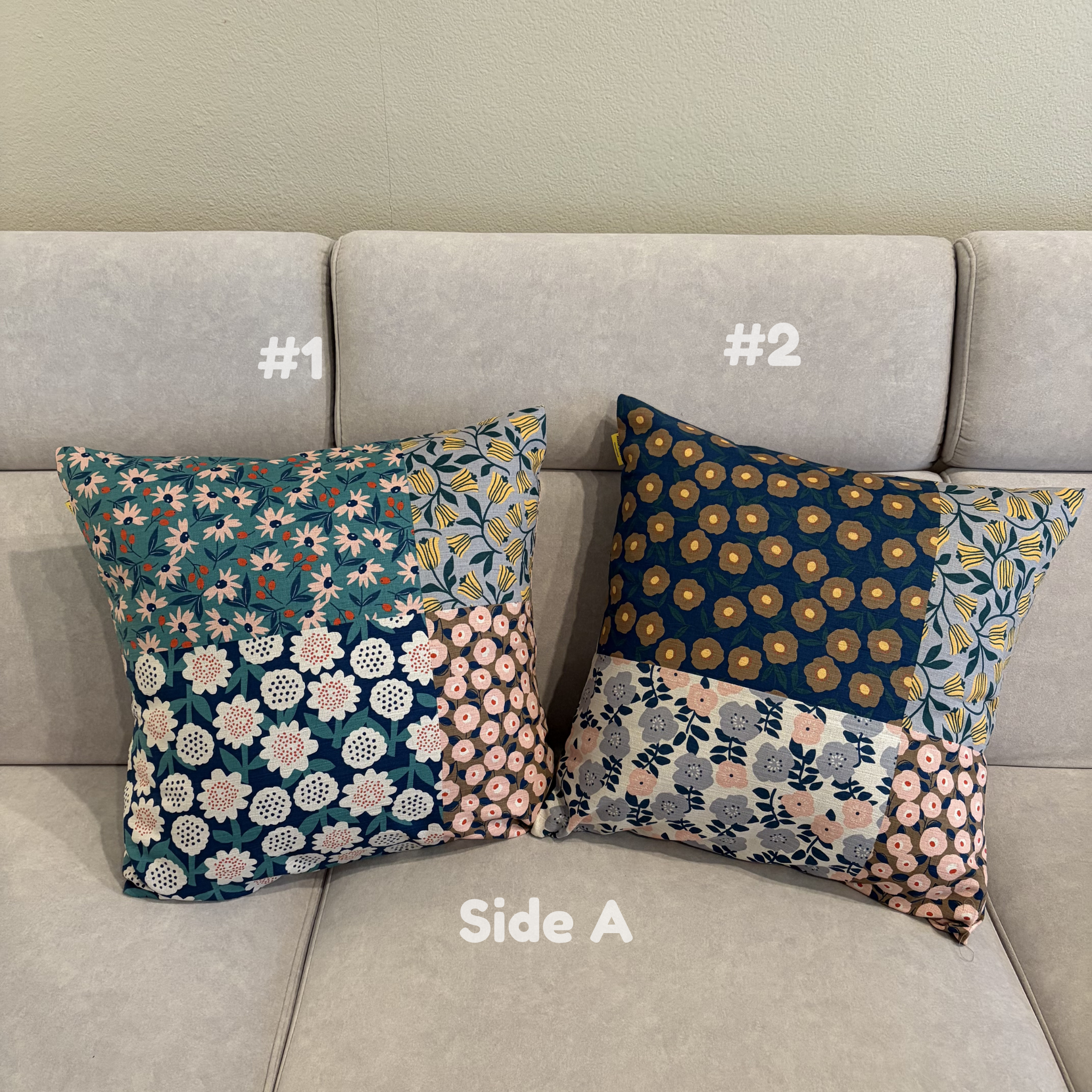 Handmade Kyoto Cotton Throw Pillow Cover : Spring Blossom_Envelope_50x50cm / 20"