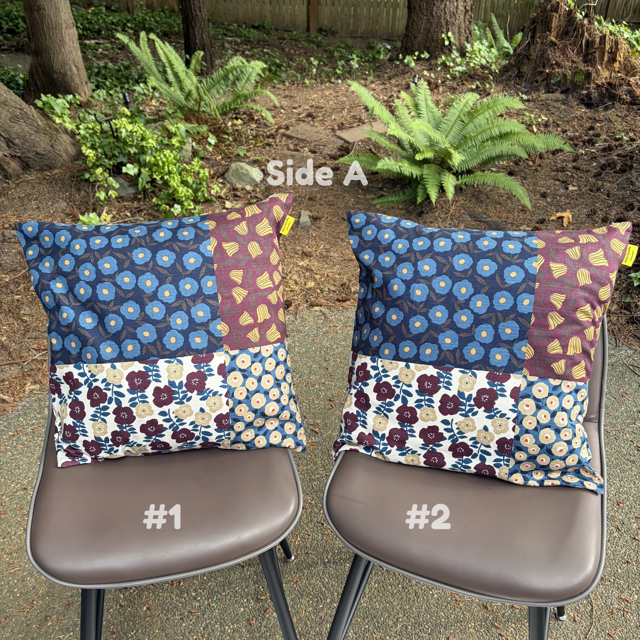 Handmade Kyoto Cotton Throw Pillow Cover : Autumn Vineyard_Zipper_50x50cm / 20"