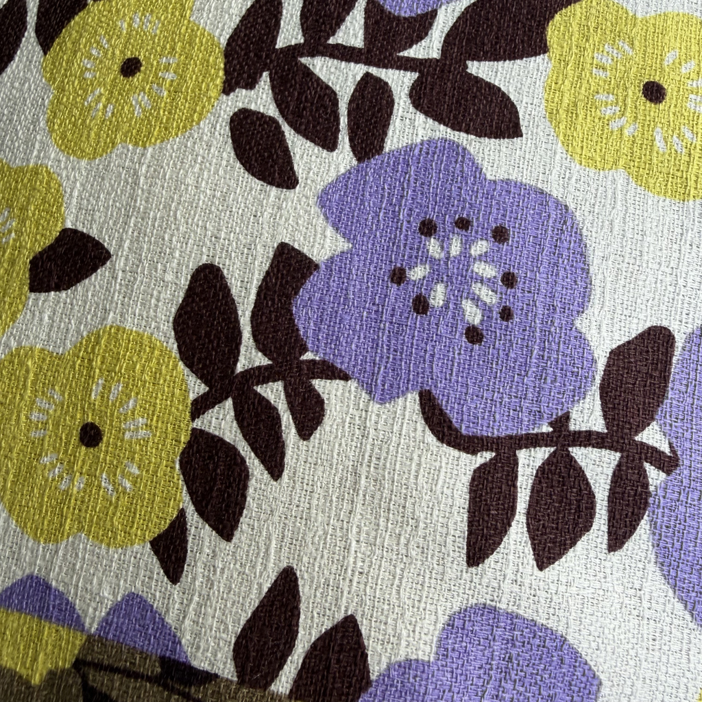 Handmade Kyoto Cotton Throw Pillow Cover : Golden Hour Floral_Zipper_50x50cm / 20"