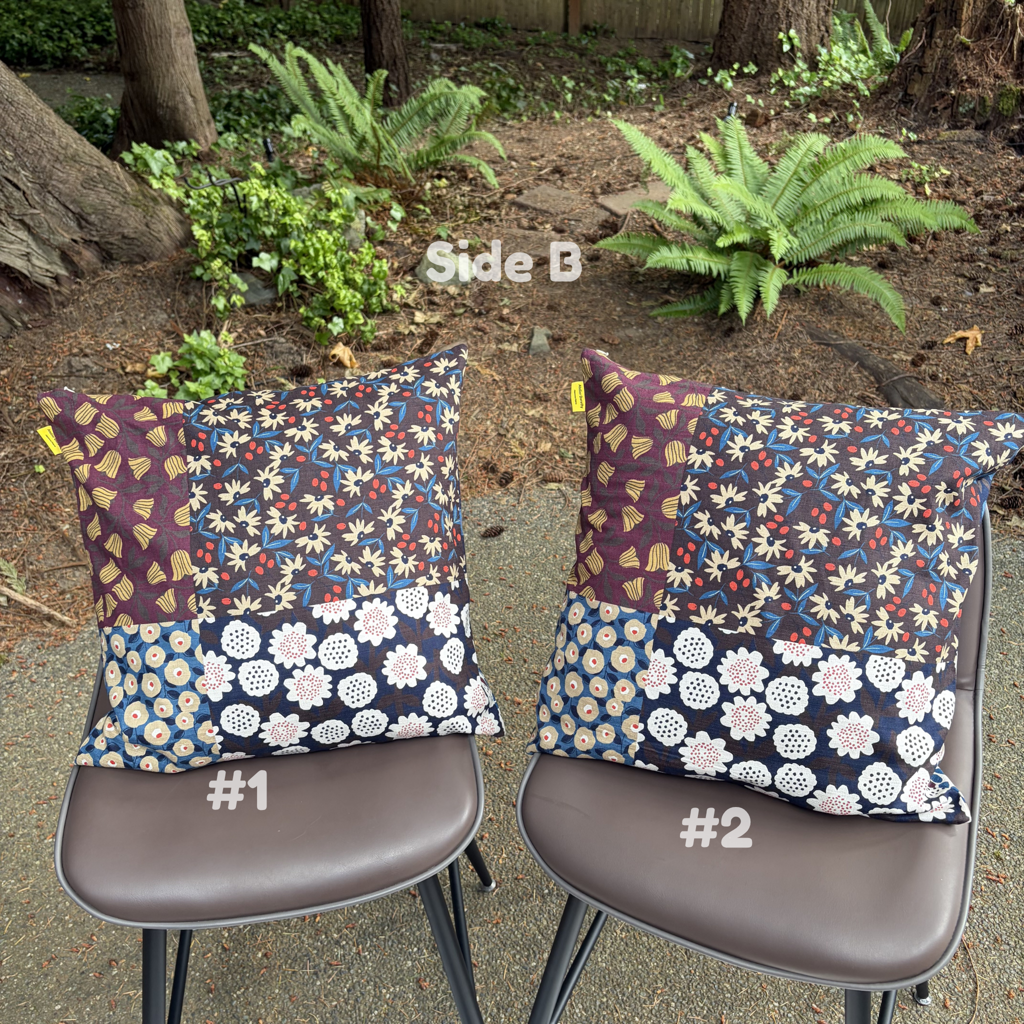 Handmade Kyoto Cotton Throw Pillow Cover : Autumn Vineyard_Zipper_50x50cm / 20"