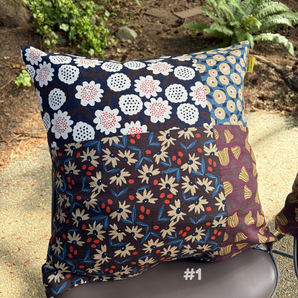 Handmade Kyoto Cotton Throw Pillow Cover : Autumn Vineyard_Envelope_50x50cm / 20"