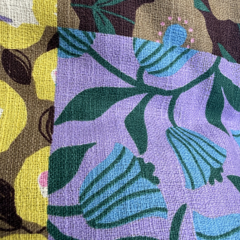 Handmade Kyoto Cotton Throw Pillow Cover : Golden Hour Floral_Zipper_50x50cm / 20"