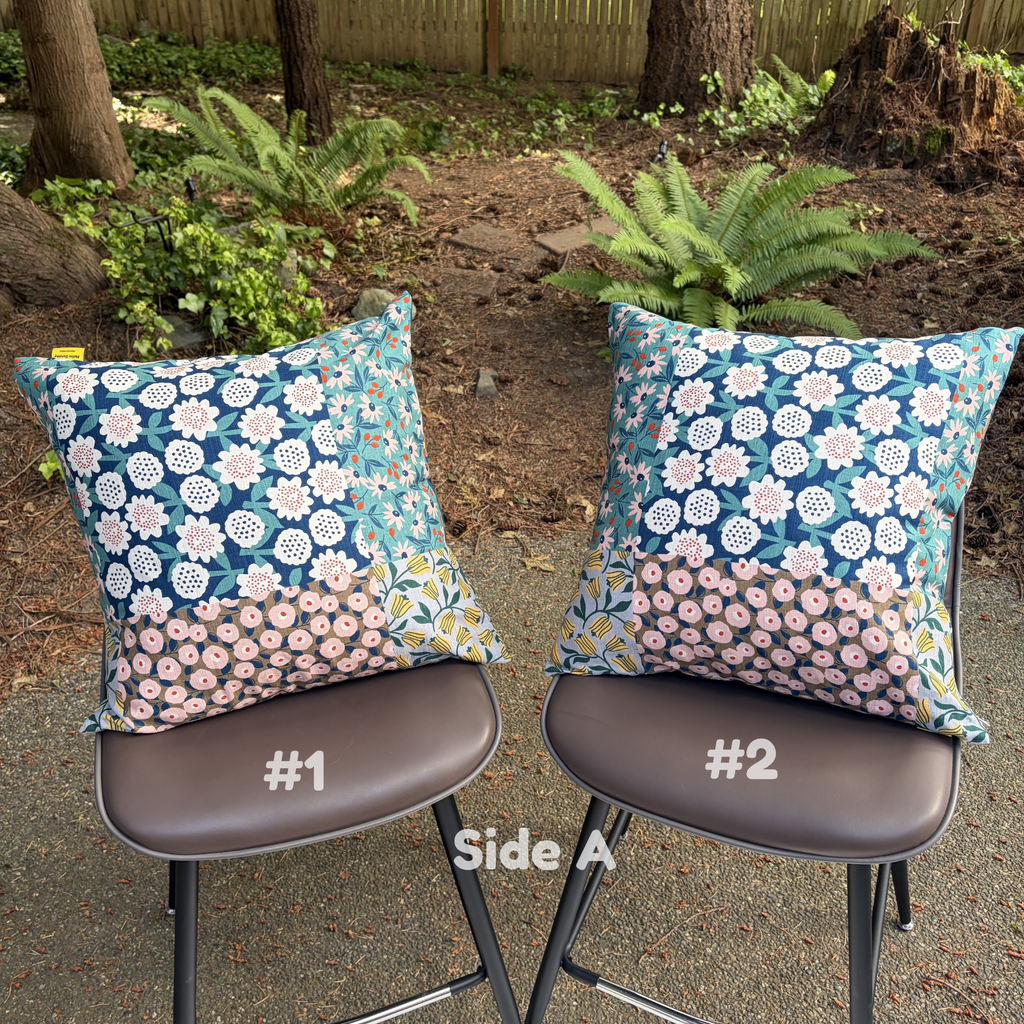 Handmade Kyoto Cotton Throw Pillow Cover : Spring Blossom_Zipper_50x50cm / 20"