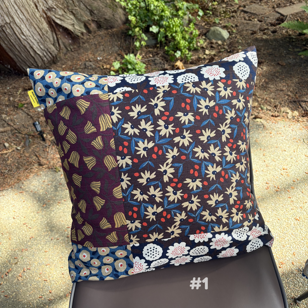 Handmade Kyoto Cotton Throw Pillow Cover : Autumn Vineyard_Envelope_50x50cm / 20"