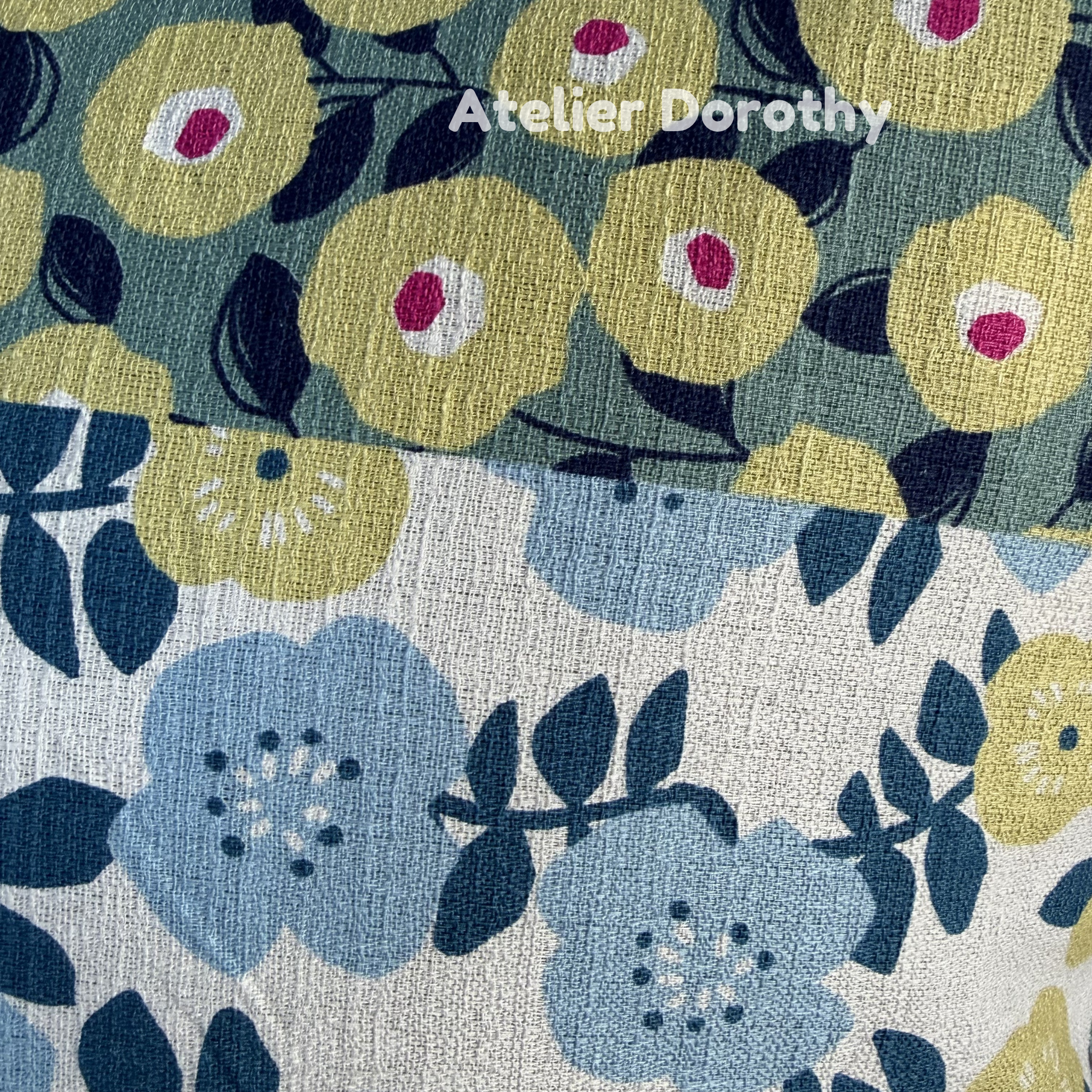 Atelier Dorothy | The Kyoto Bloom: Patchwork Floral Cushion Cover (Set of 2) _Envelope_50x50cm / 20"