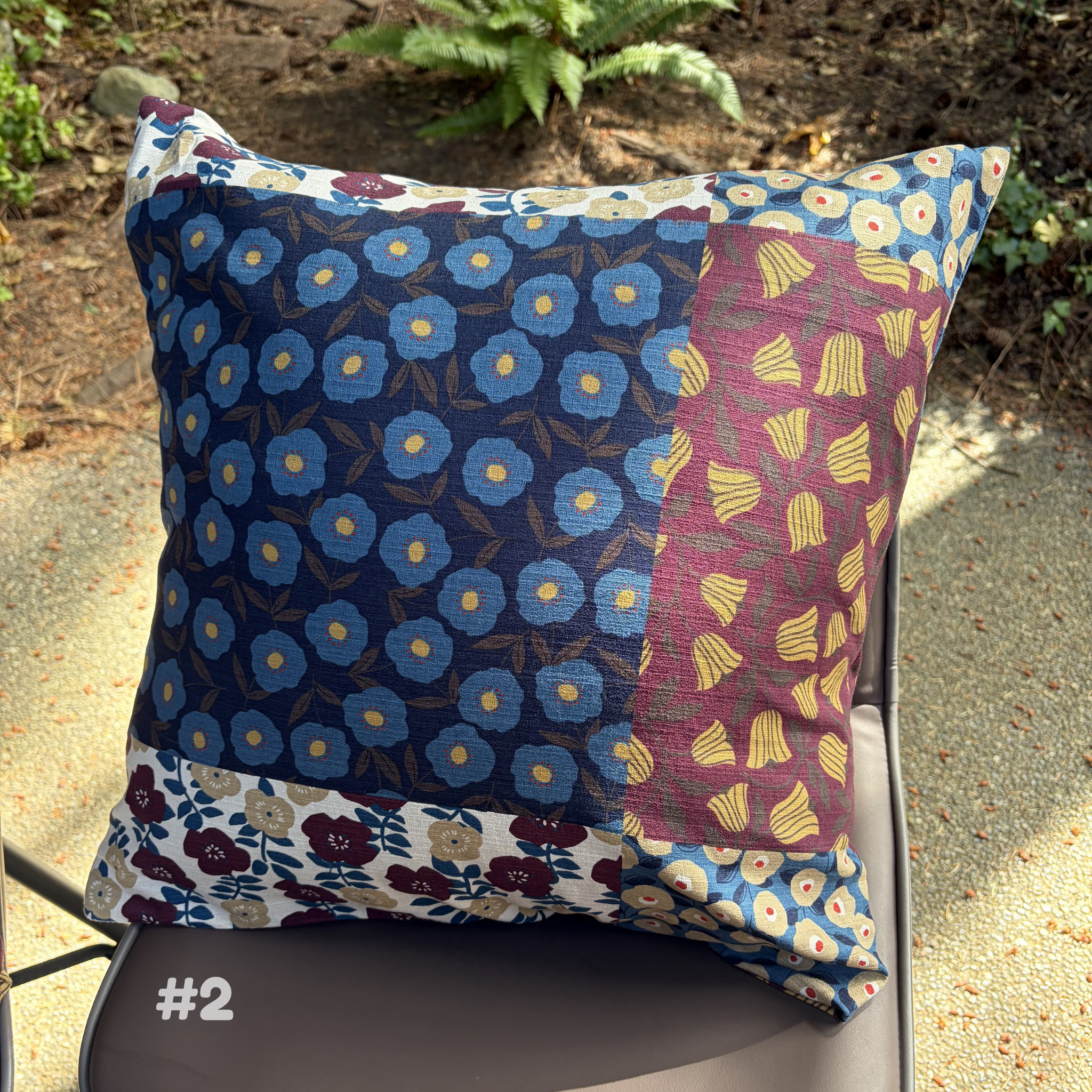 Handmade Kyoto Cotton Throw Pillow Cover : Autumn Vineyard_Envelope_50x50cm / 20"