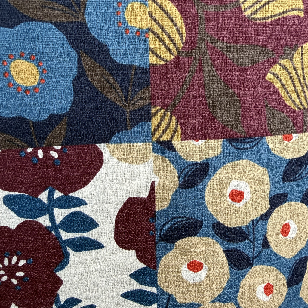 Handmade Kyoto Cotton Throw Pillow Cover : Autumn Vineyard_Zipper_50x50cm / 20"