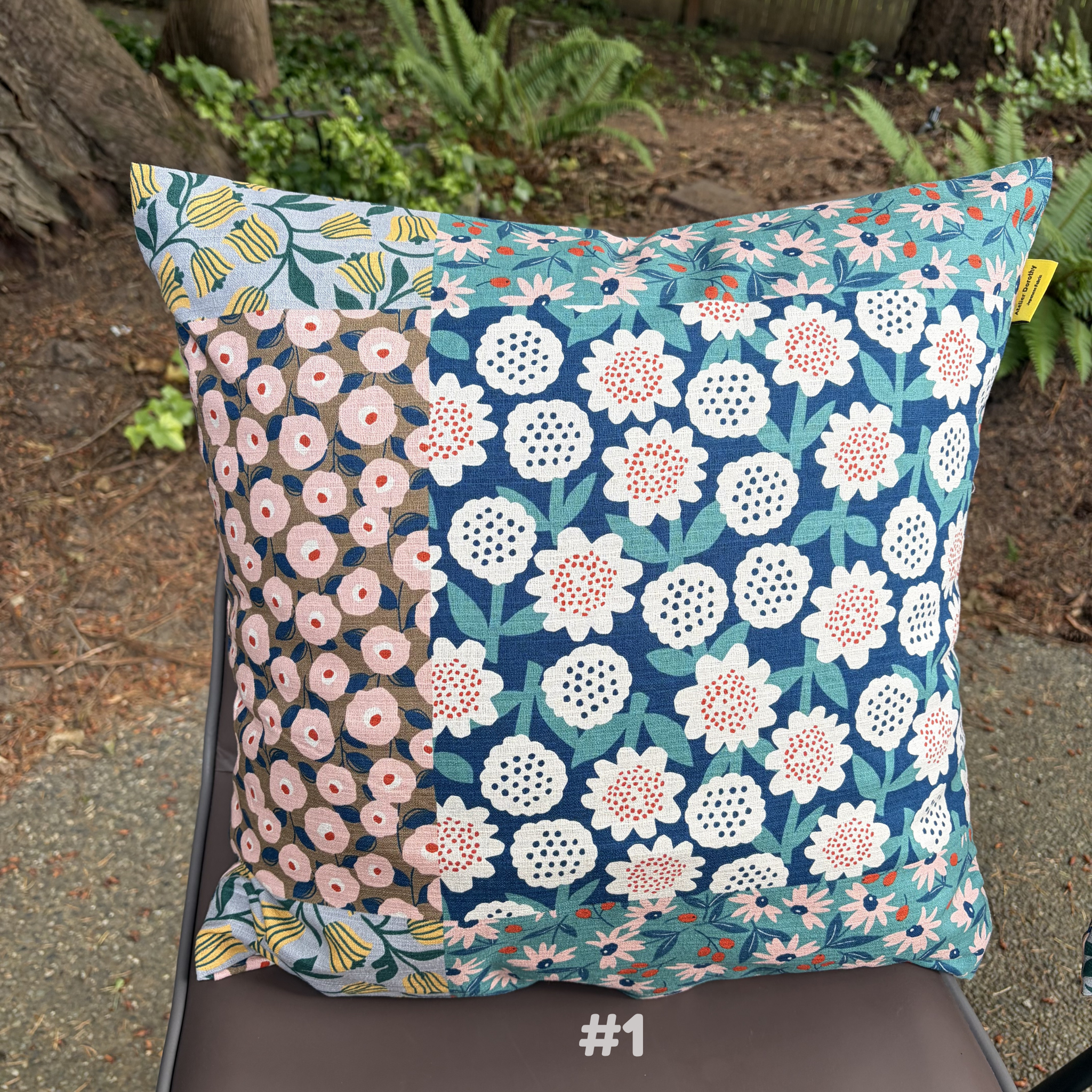 Handmade Kyoto Cotton Throw Pillow Cover : Spring Blossom_Envelope_50x50cm / 20"