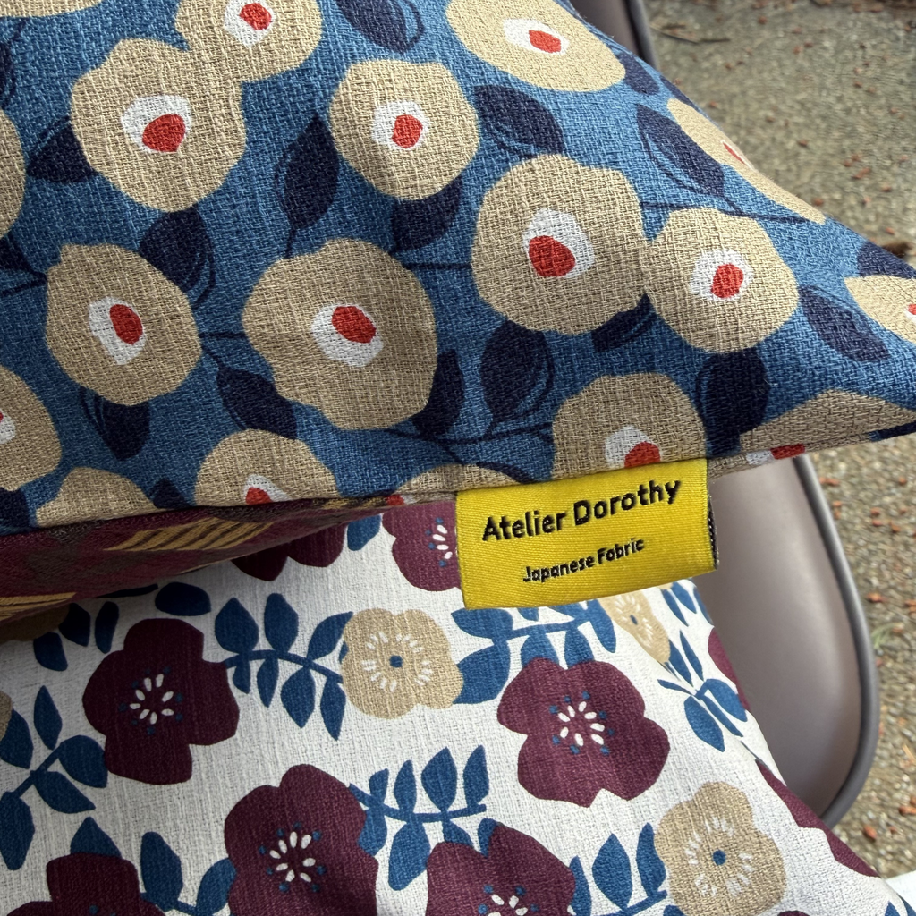 Handmade Kyoto Cotton Throw Pillow Cover : Autumn Vineyard_Envelope_50x50cm / 20"