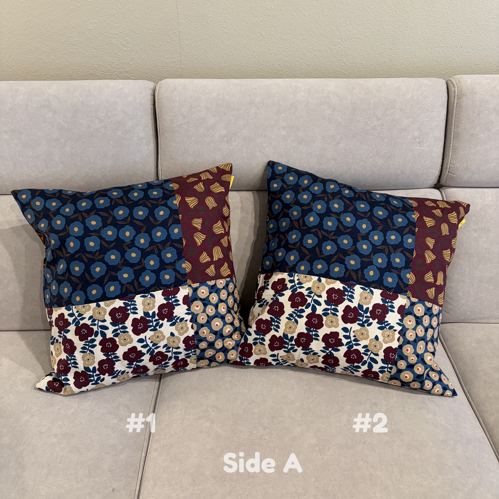 Handmade Kyoto Cotton Throw Pillow Cover : Autumn Vineyard_Zipper_50x50cm / 20"