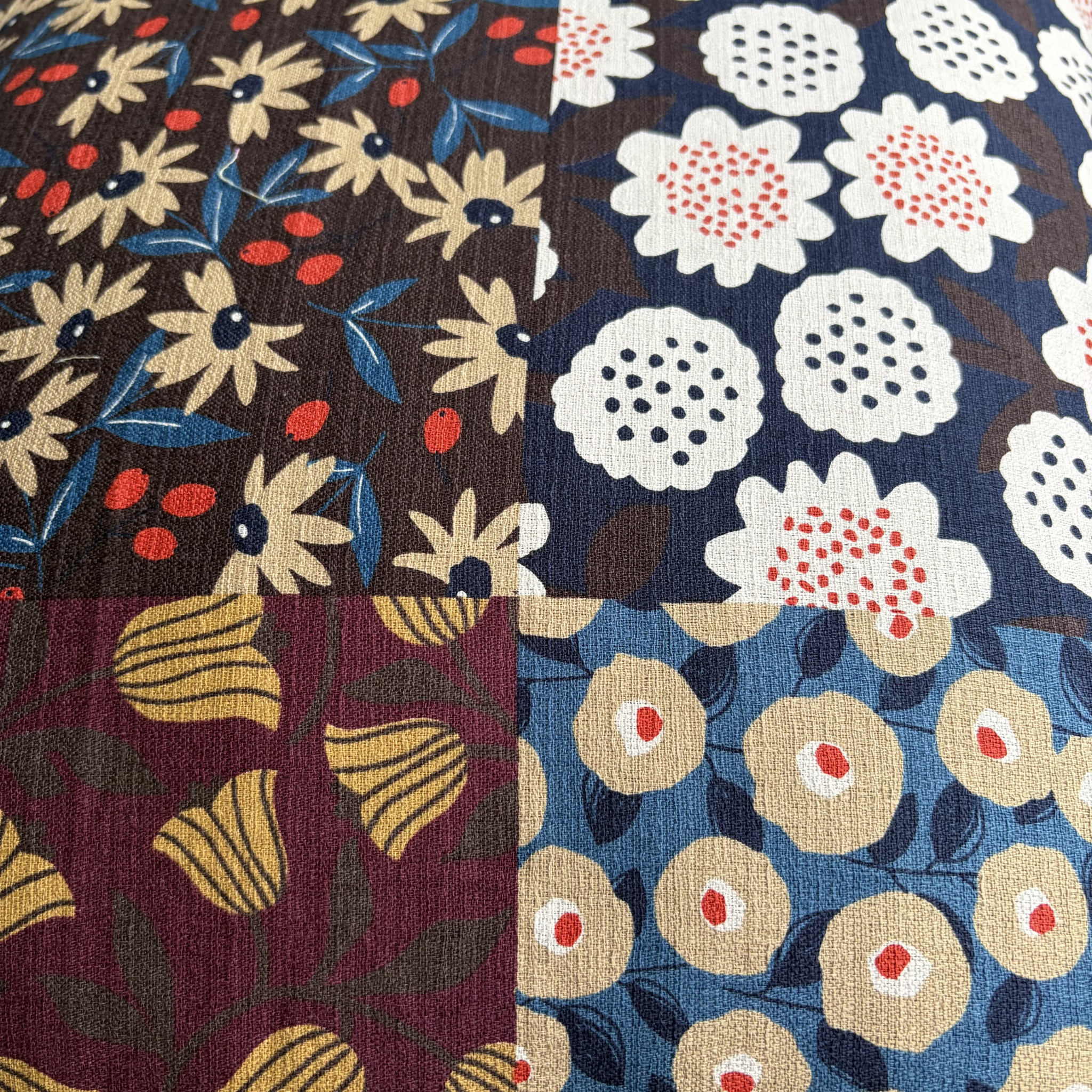 Handmade Kyoto Cotton Throw Pillow Cover : Autumn Vineyard_Envelope_50x50cm / 20"