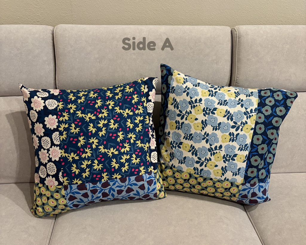 Atelier Dorothy | The Kyoto Bloom: Patchwork Floral Cushion Cover (Set of 2) _Envelope_50x50cm / 20"