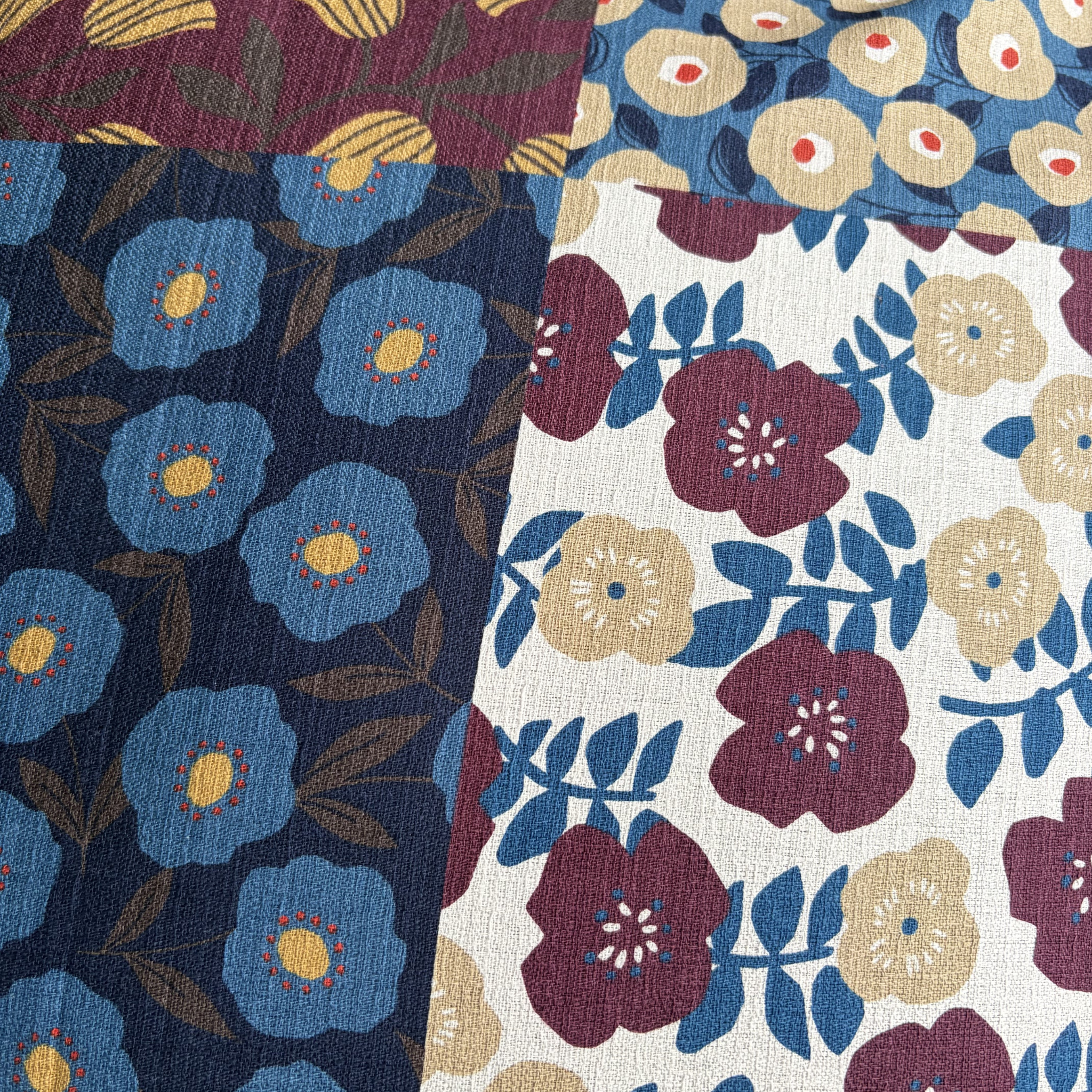 Handmade Kyoto Cotton Throw Pillow Cover : Autumn Vineyard_Envelope_50x50cm / 20"