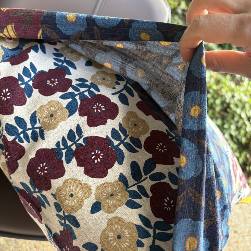 Handmade Kyoto Cotton Throw Pillow Cover : Autumn Vineyard_Envelope_50x50cm / 20"