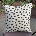Handmade Seersucker Throw Pillow Cover : Mocha