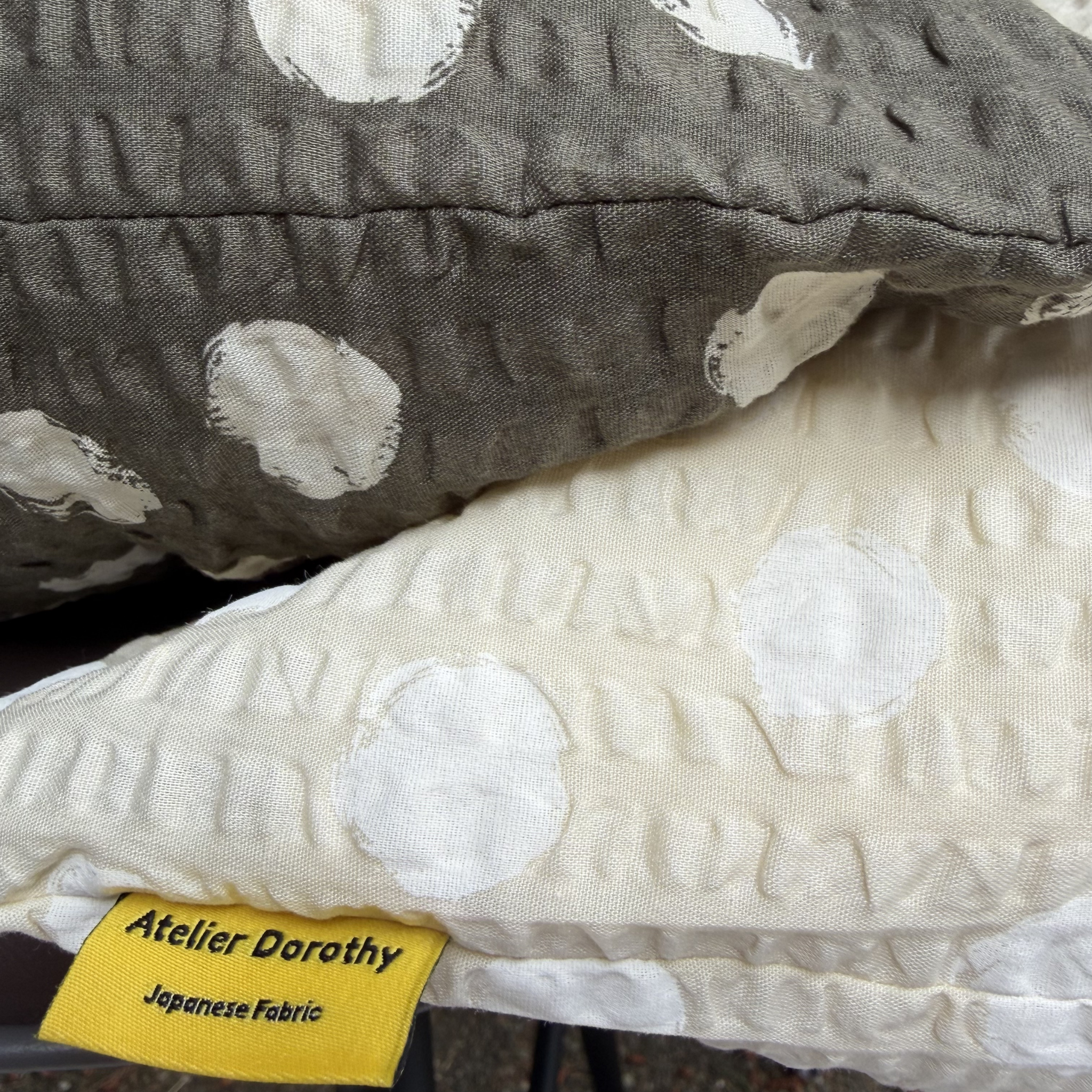 Handmade Japanese Seersucker Pillowcase : Olive