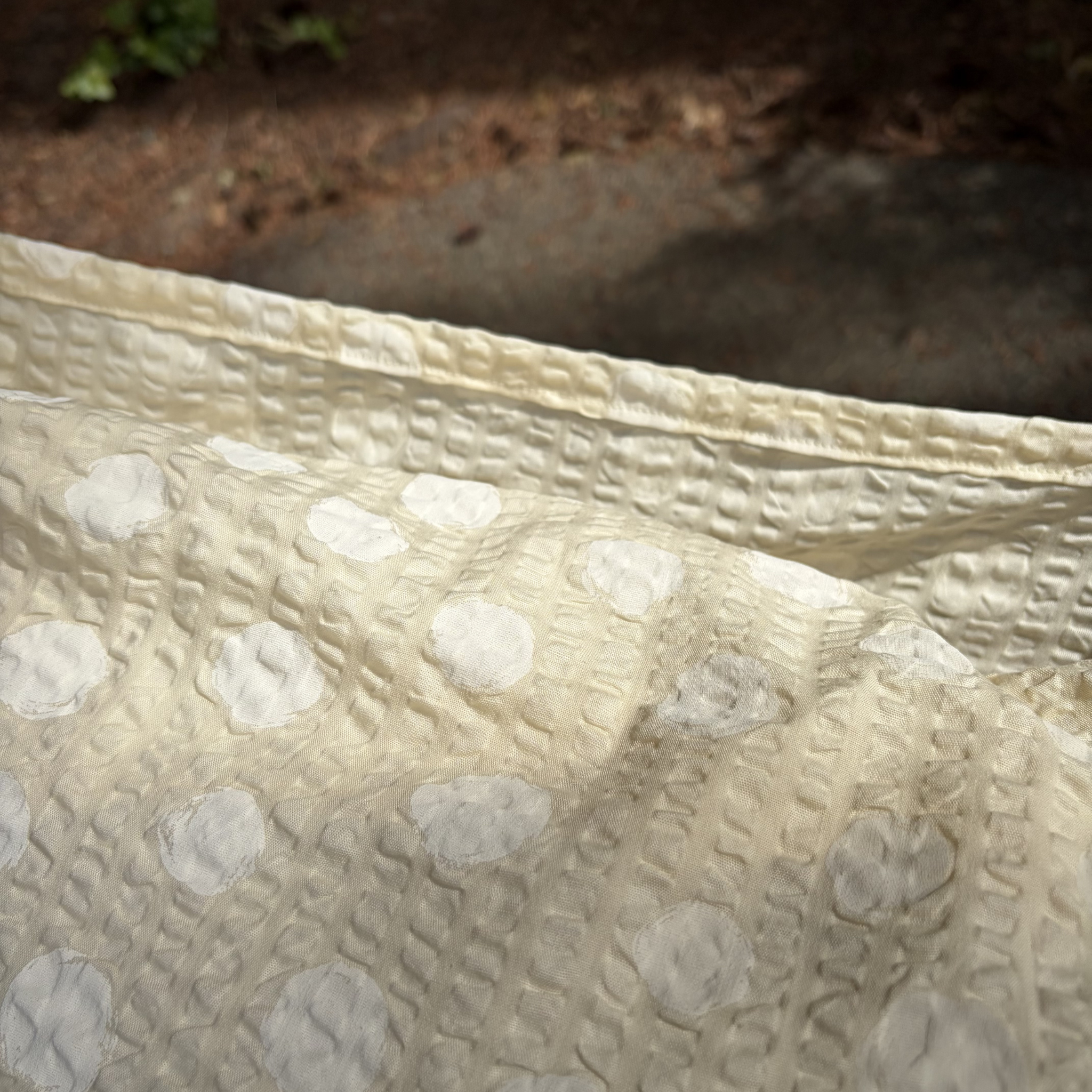 Handmade Japanese Seersucker Pillowcase : Marigold