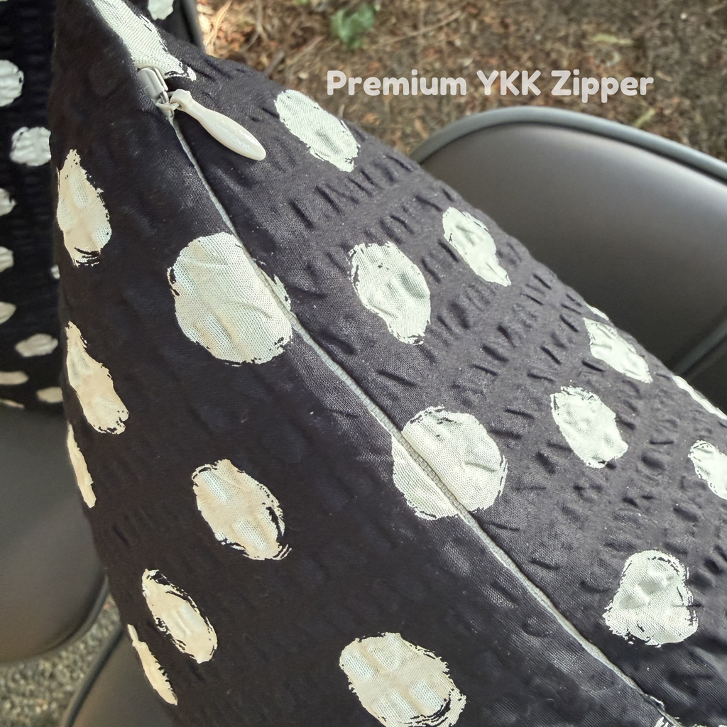 Handmade Seersucker Throw Pillow Cover : Midnight
