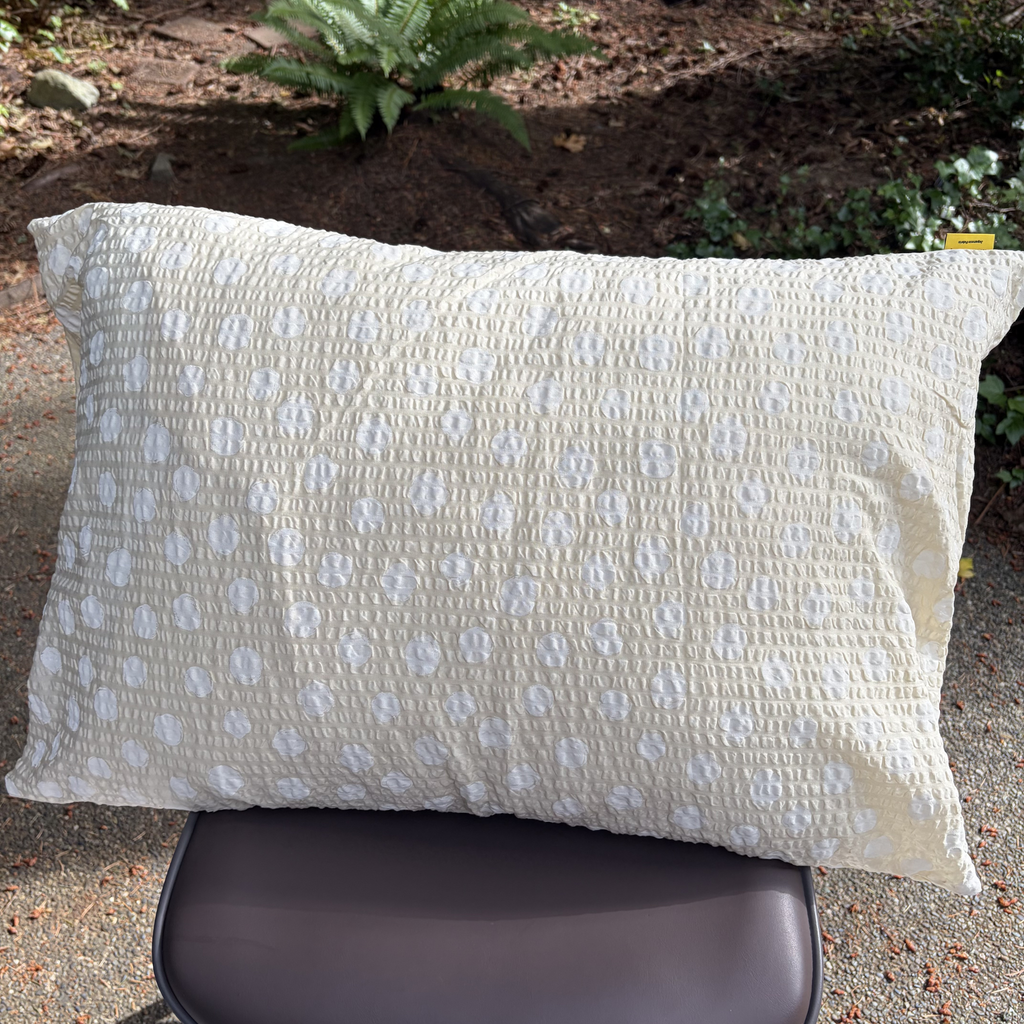 Handmade Japanese Seersucker Pillowcase : Marigold
