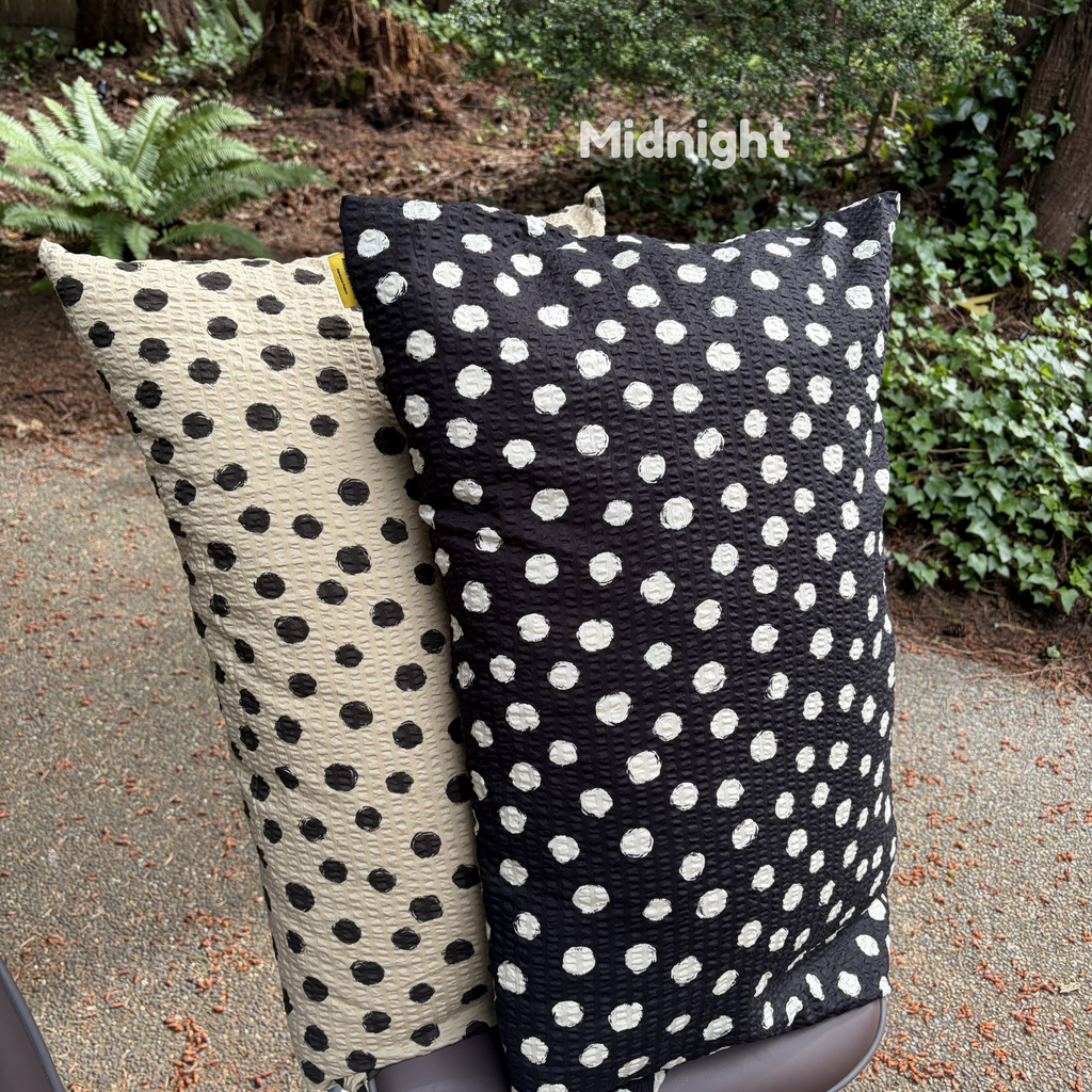 Handmade Japanese Seersucker Pillowcase : Midnight