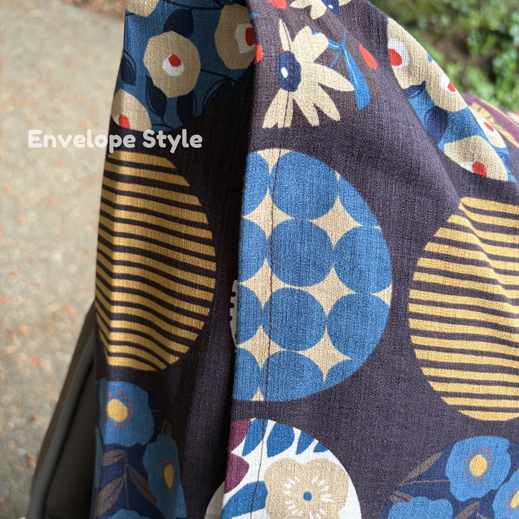Handmade Kyoto Cotton Throw Pillow Cover : Blown Round (50x50cm / 20")