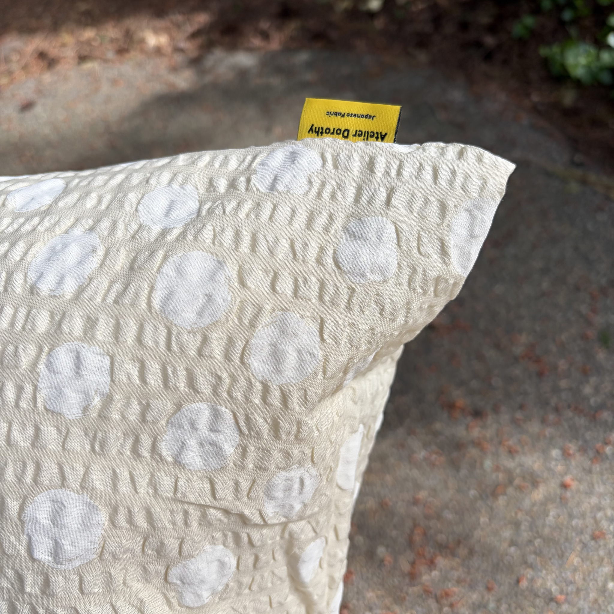 Handmade Japanese Seersucker Pillowcase : Marigold