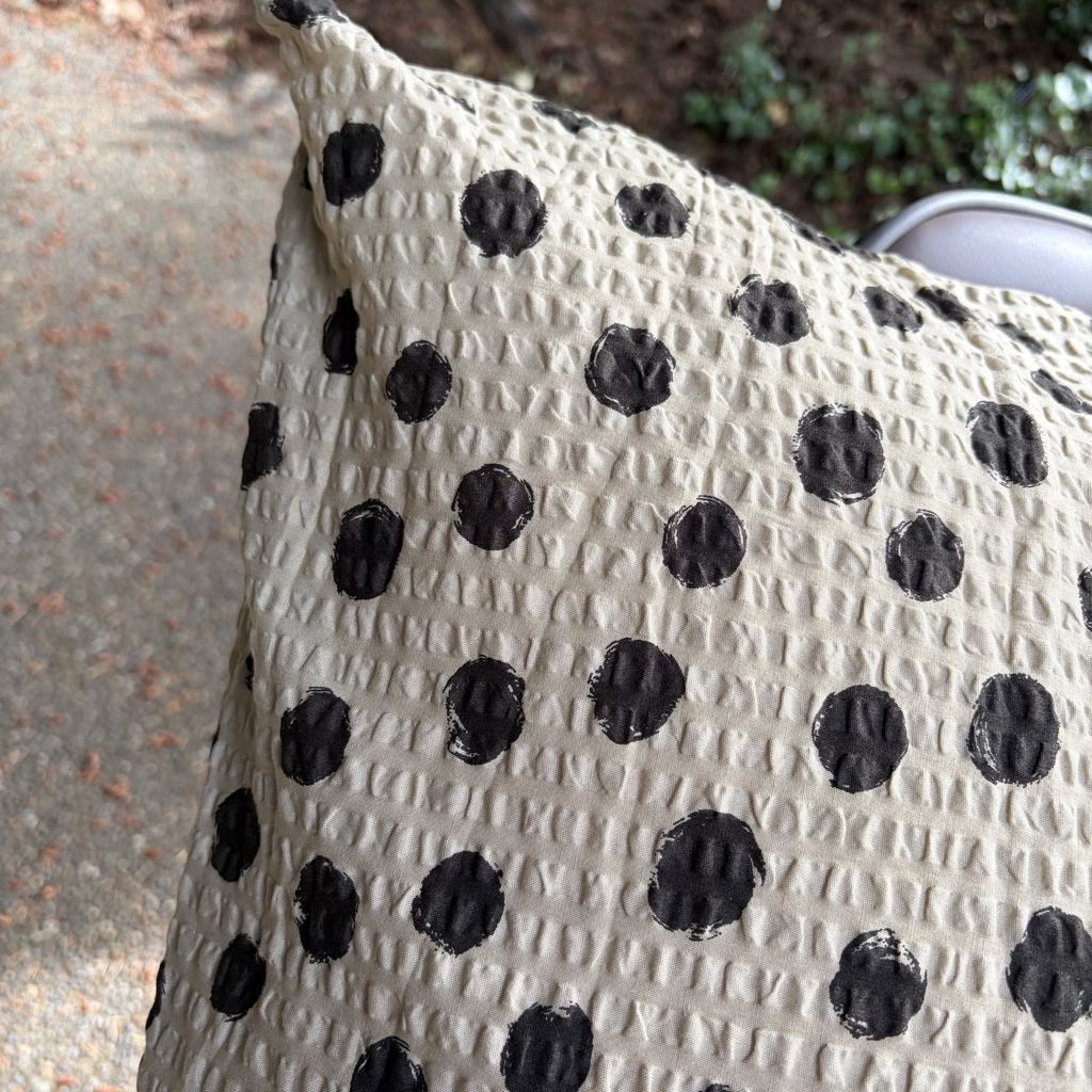 Handmade Japanese Seersucker Pillowcase : Mocha