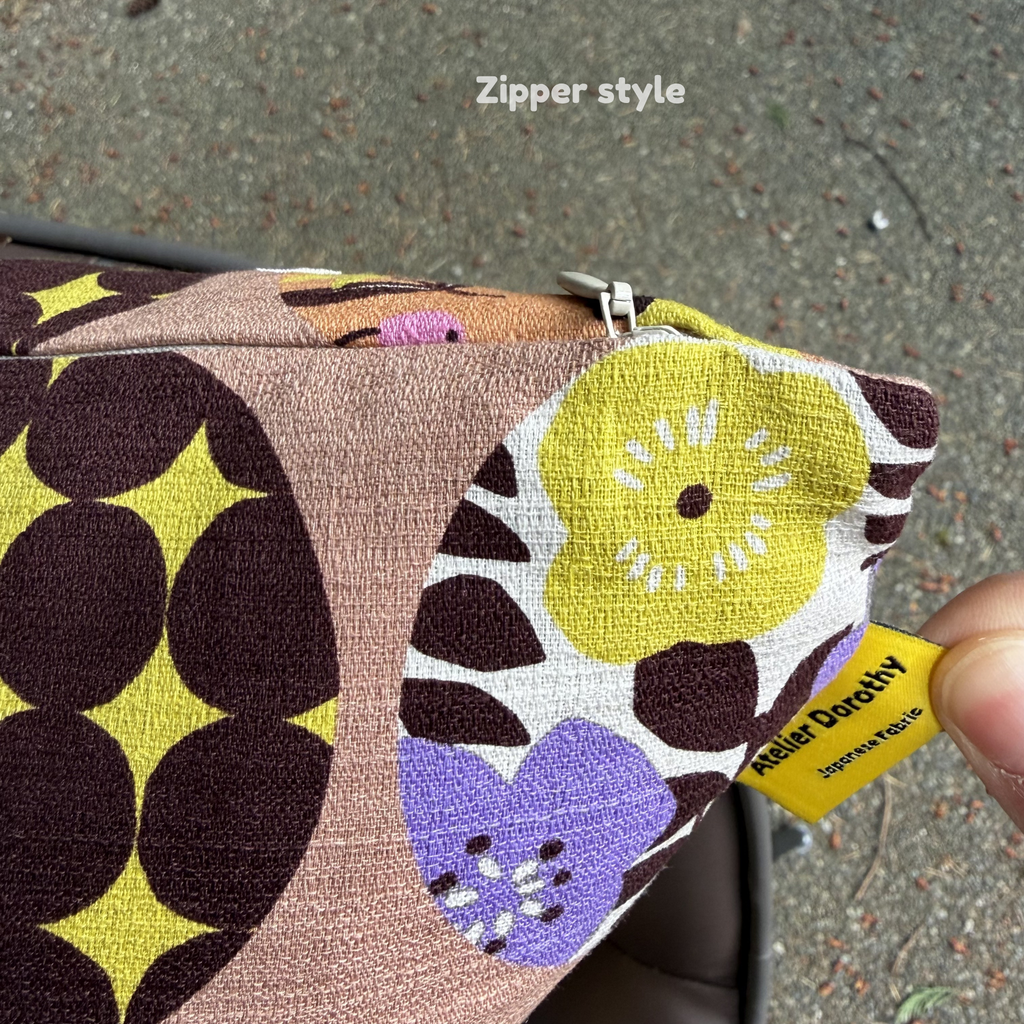 Handmade Kyoto Cotton Throw Pillow Cover : Apricot Round (50x50cm / 20")
