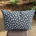 Handmade Japanese Seersucker Pillowcase : Indigo