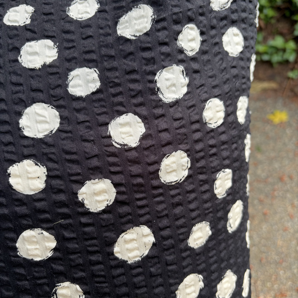 Handmade Japanese Seersucker Pillowcase : Midnight