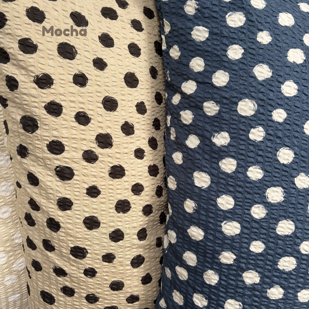 Handmade Japanese Seersucker Pillowcase : Mocha
