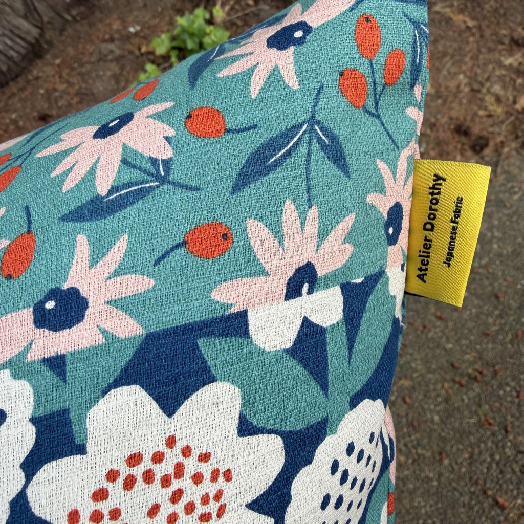 Handmade Kyoto Cotton Throw Pillow Cover : Spring Blossom_Envelope_50x50cm / 20"
