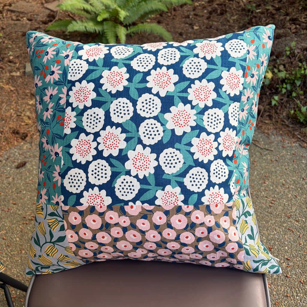 Handmade Kyoto Cotton Throw Pillow Cover : Spring Blossom_Zipper_50x50cm / 20"