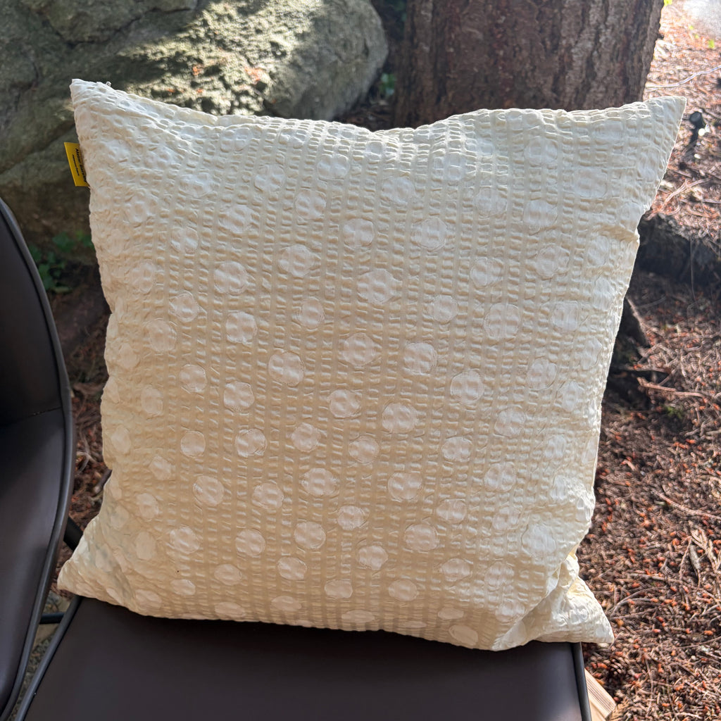 Handmade Seersucker Throw Pillow Cover : Marigold
