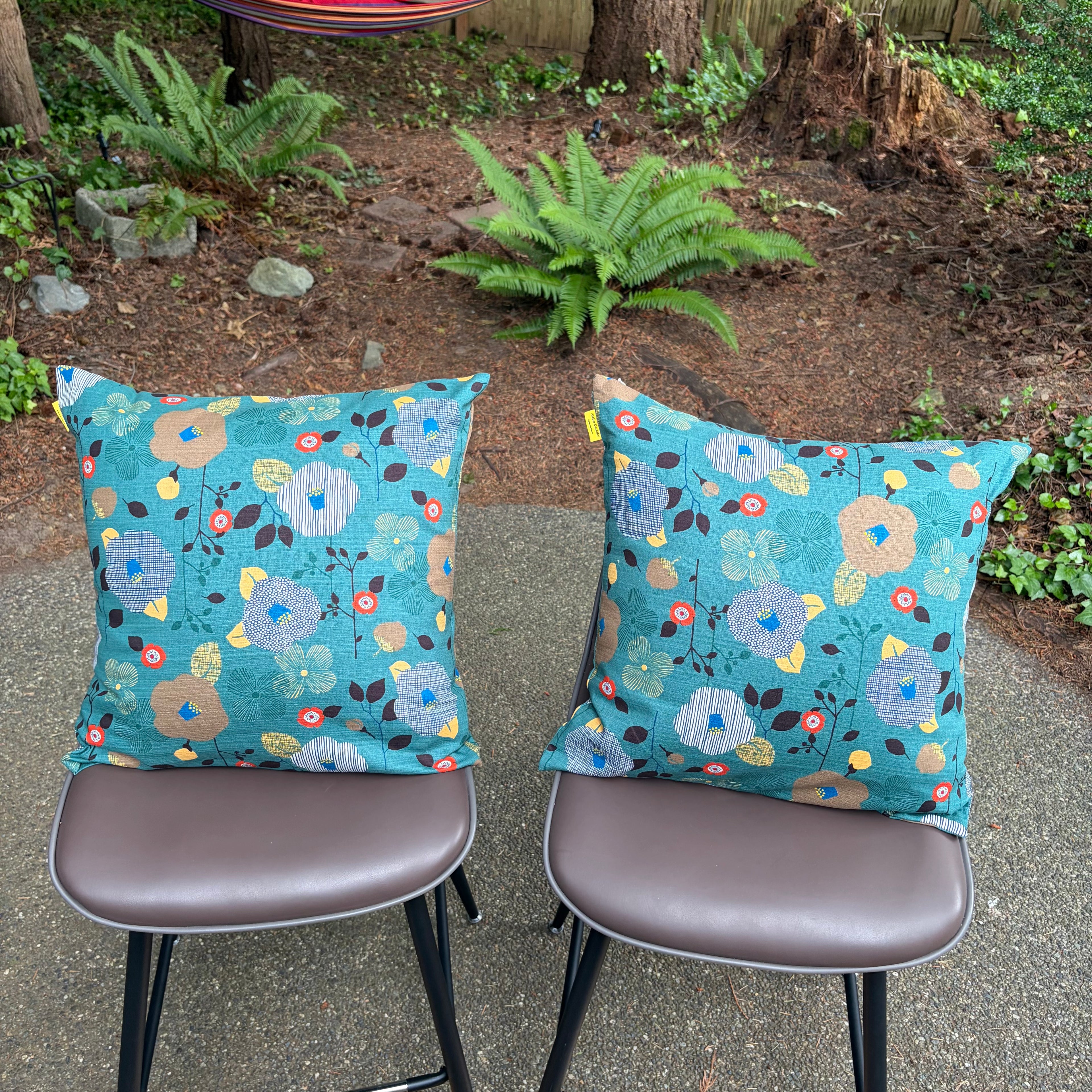 Handmade Kyoto Cotton Throw Pillow Cover : Moss forest (50x50cm / 20")