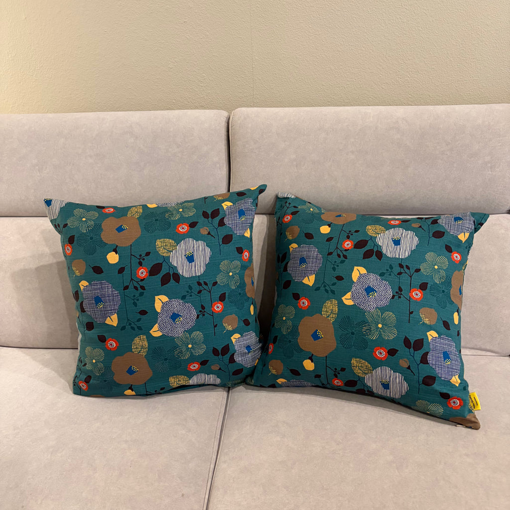 Handmade Kyoto Cotton Throw Pillow Cover : Moss forest (50x50cm / 20")