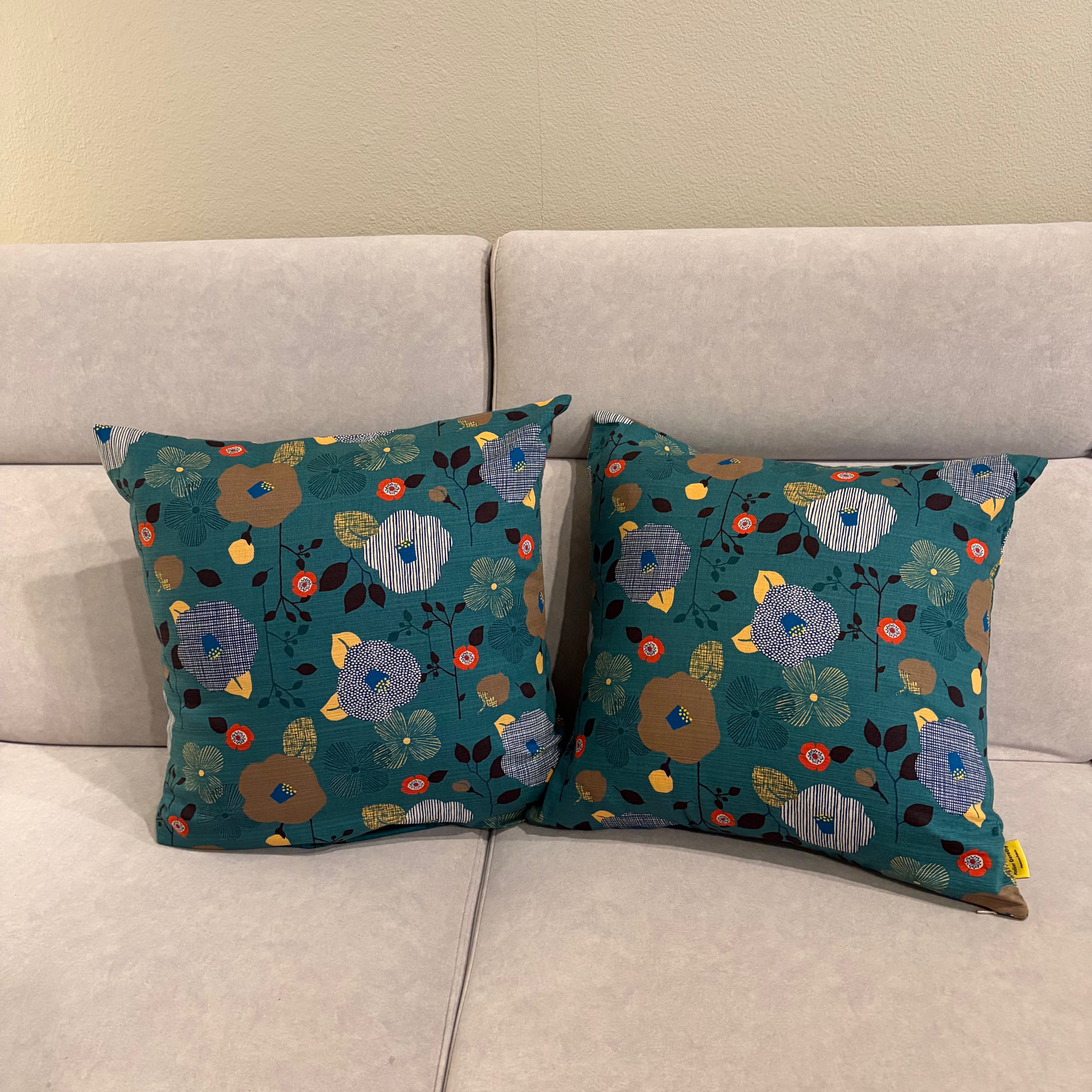 Handmade Kyoto Cotton Throw Pillow Cover : Moss forest (50x50cm / 20")