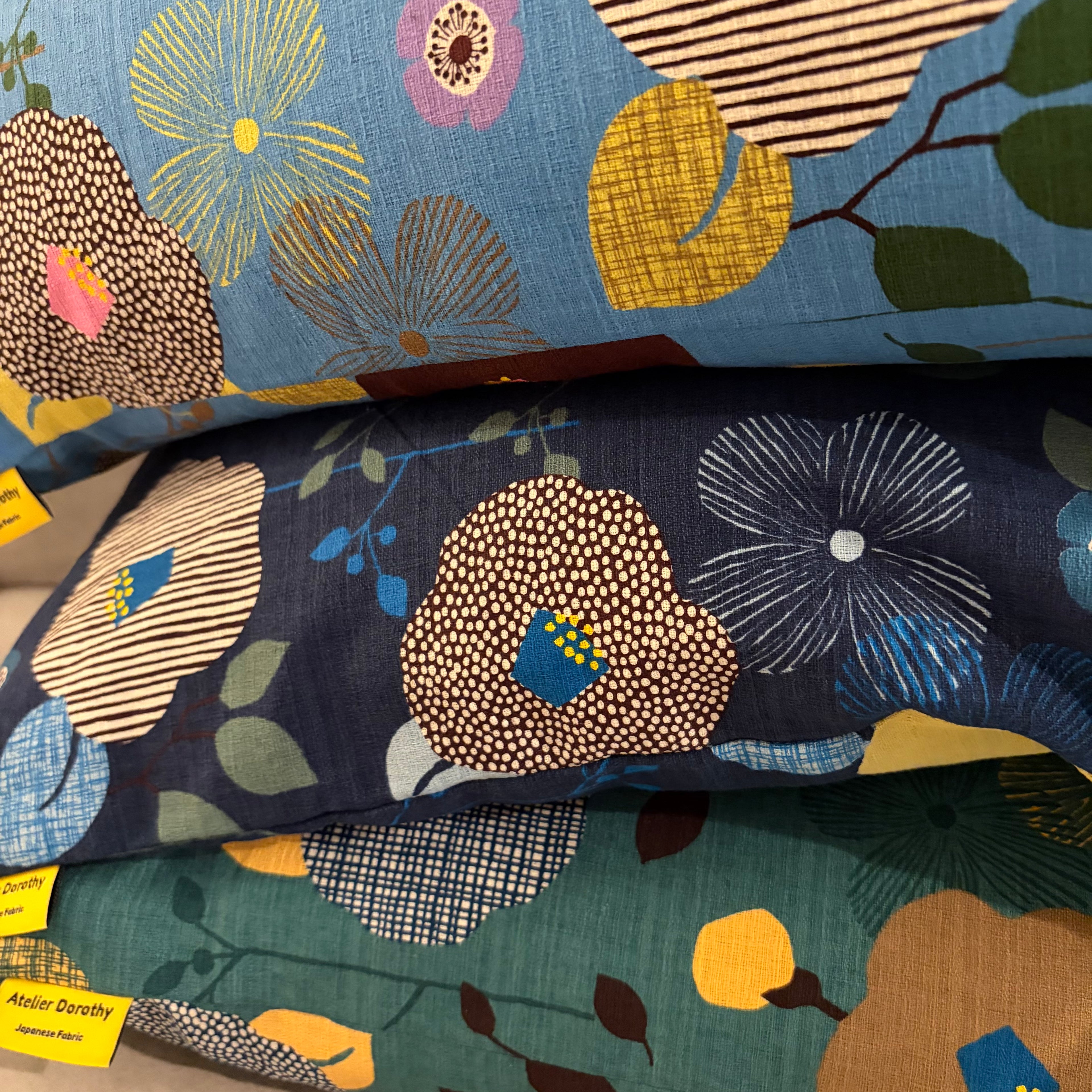 Handmade Kyoto Cotton Throw Pillow Cover : Moss forest (50x50cm / 20")