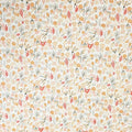 Soft Orange Floral Cotton Fabric: Lightweight Spring Print, by the yard