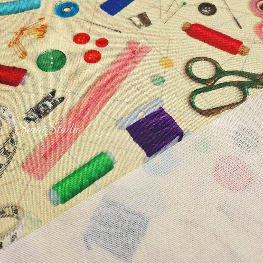 1 Yard Essentials for Craft - 100% Cotton Canvas, Digital Print