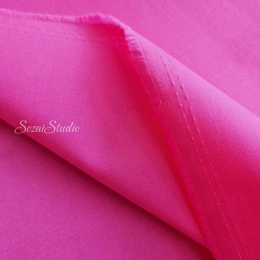 1 Yard Japanese fabric - Mercerized Cotton, Pink, 100% Cotton
