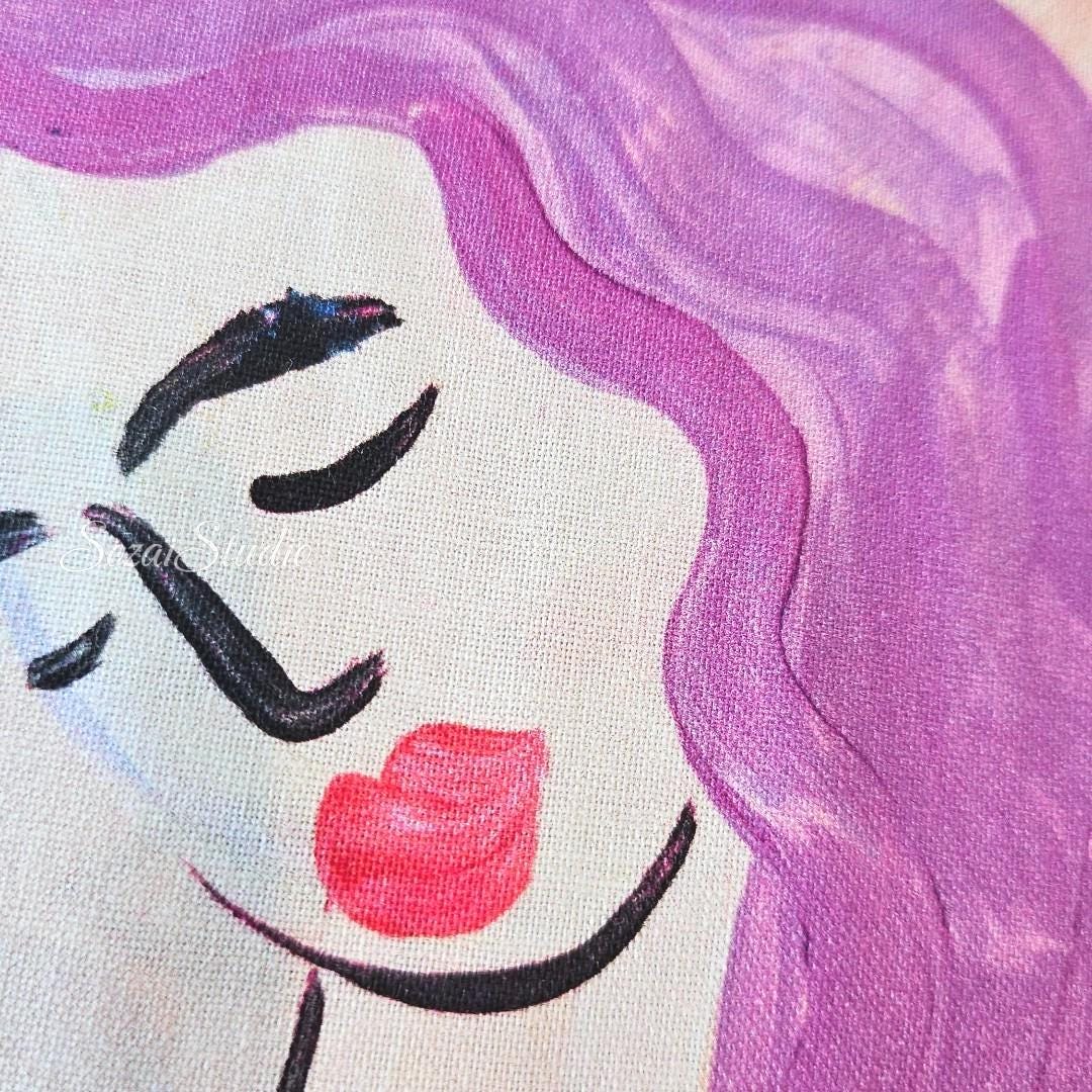 Japanese Zodiac Cotton Digital Print Fabric: Orange, by the yard