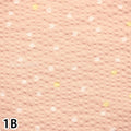 1 Yard Seersucker Japanese fabric - Polka Dots print, Light Pink - 100% Cotton