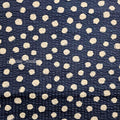 Japanese Fabric - Dotted Ripple Cotton Seersucker - Navy, 100% Cotton Printed, by yard