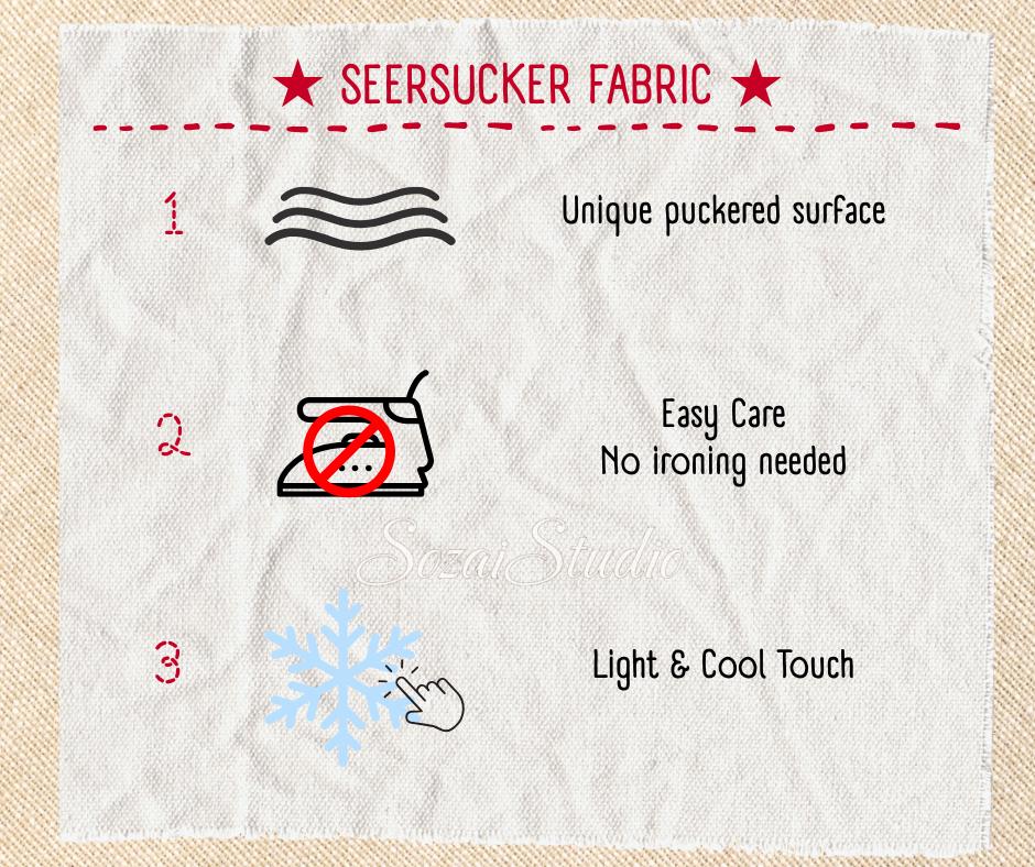 Japanese Fabric - Dotted Ripple Cotton Seersucker - Navy, 100% Cotton Printed, by yard